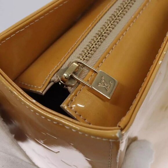 LOUIS VUITTON Monogram Vernis Columbus Tote Bag Beige M91023 LV Auth th5734 - Picture 10 of 16